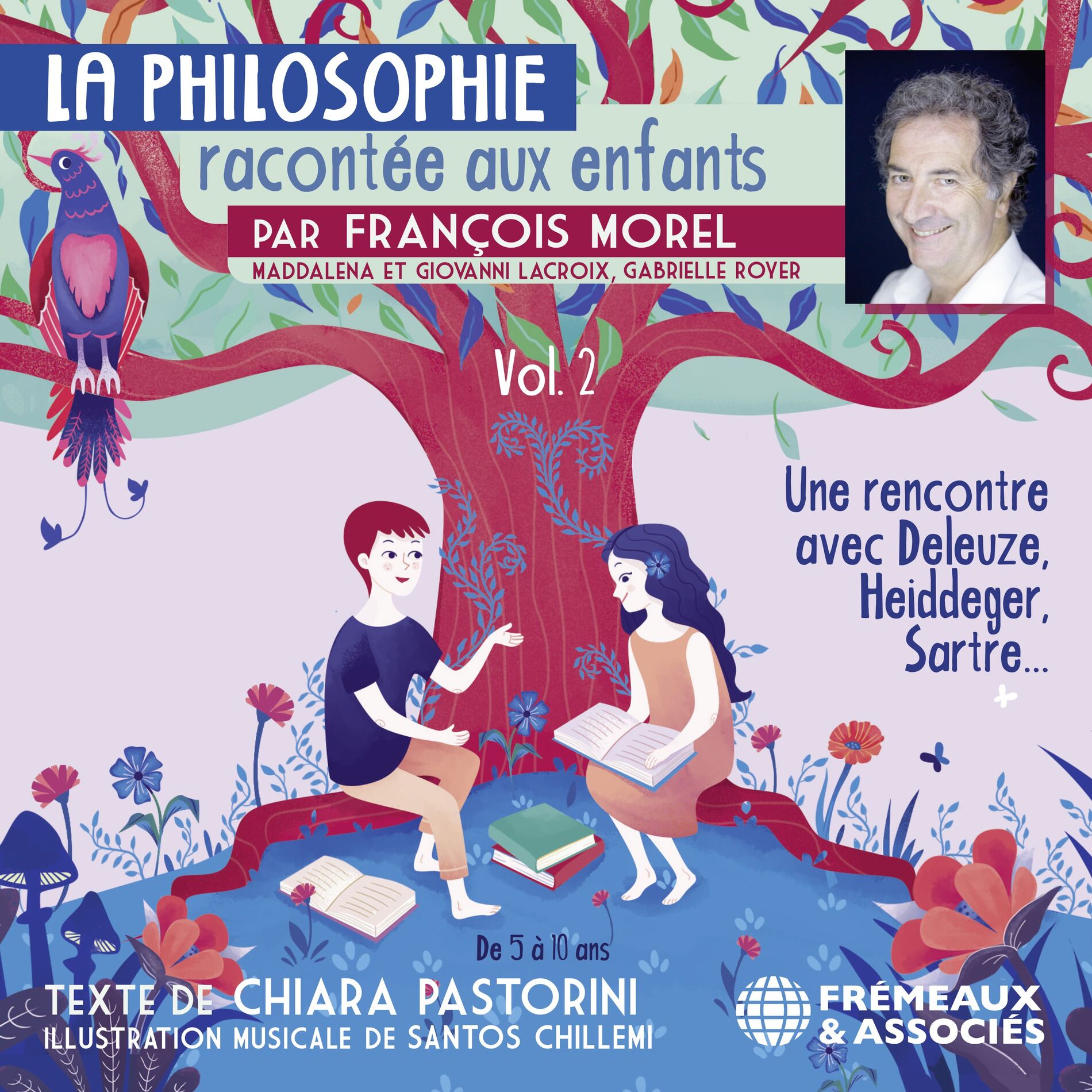 Album cover of La philosophie racontée aux enfants par François Morel, vol. 2 (Une rencontre avec Deleuze, Heidegger, Sartre...)