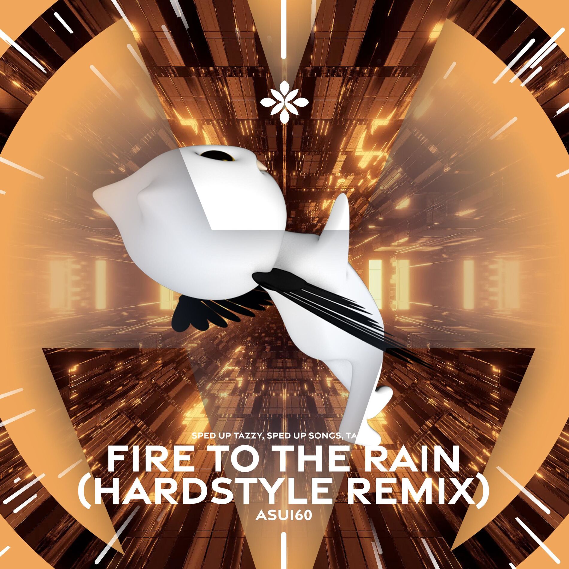 Album cover of fire to the rain (hardstyle remix) - sped up + reverb