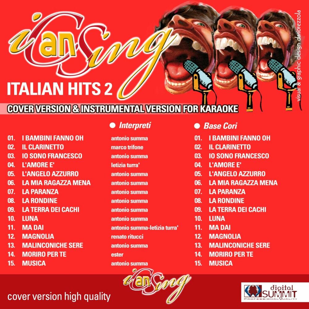 Picture of I Can Sing: Italian Hits, Vol. 2 (Cover Version & Instrumental Version for Karaoke)