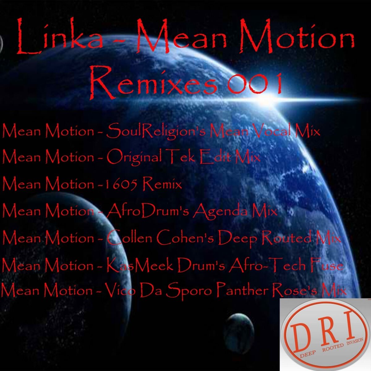 Album cover of Mean Motion Remixes 001