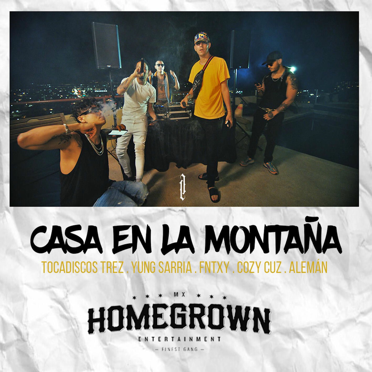 Album cover of Casa en la Montaña (feat. Cozy Cuz, Fntxy, Tocadiscos Trez & Yung Sarria)