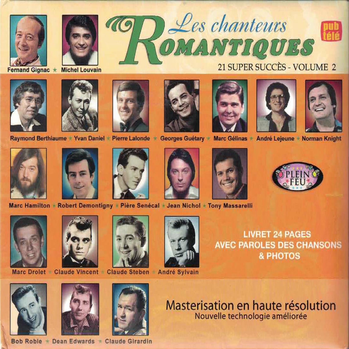 Album cover of Les chanteurs romantiques, Volume 2