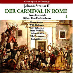Cover of Strauss II: Der Karneval in Rom (The Carnival in Rome) Operetta, Vol. 1 (1950)