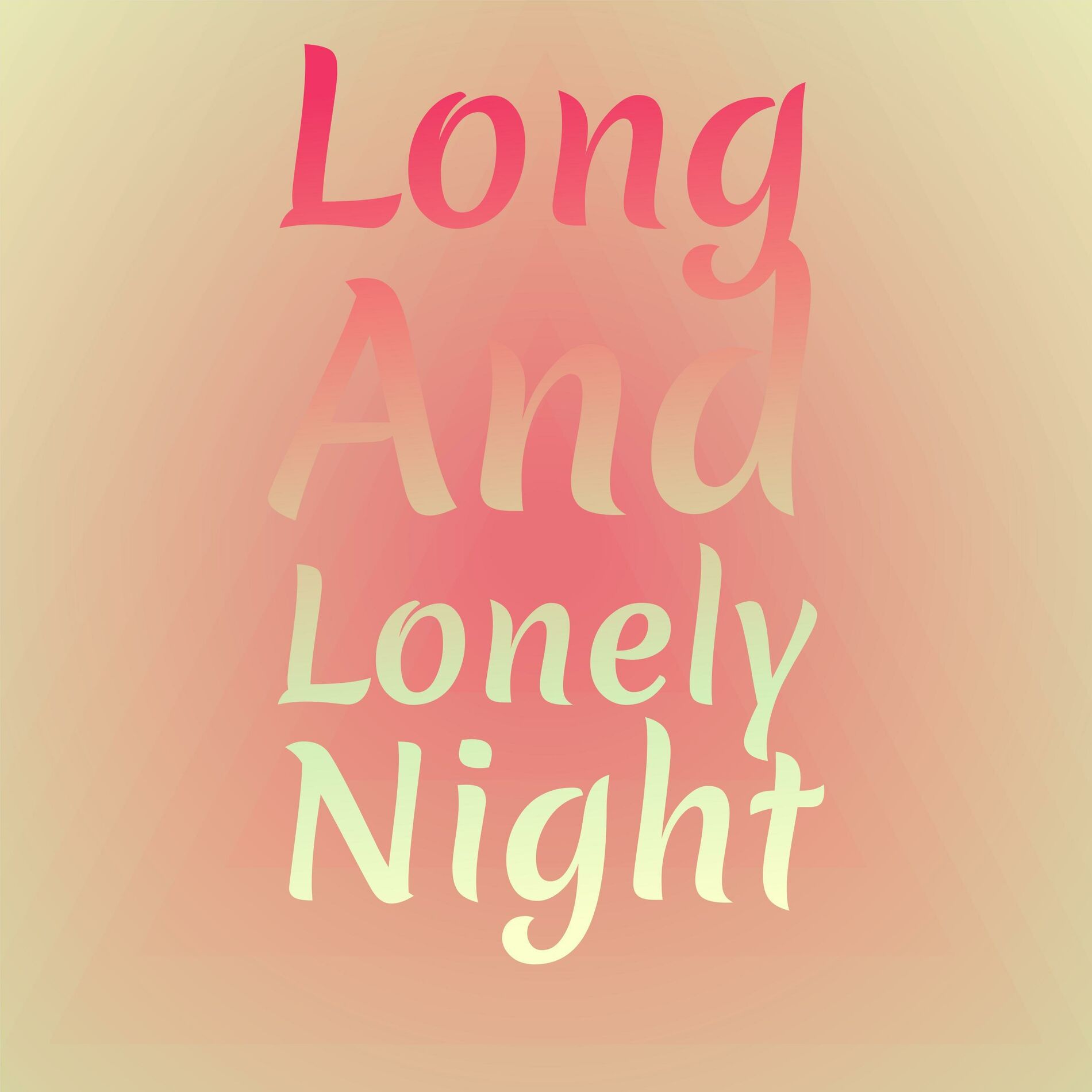 Album cover of Long And Lonely Night