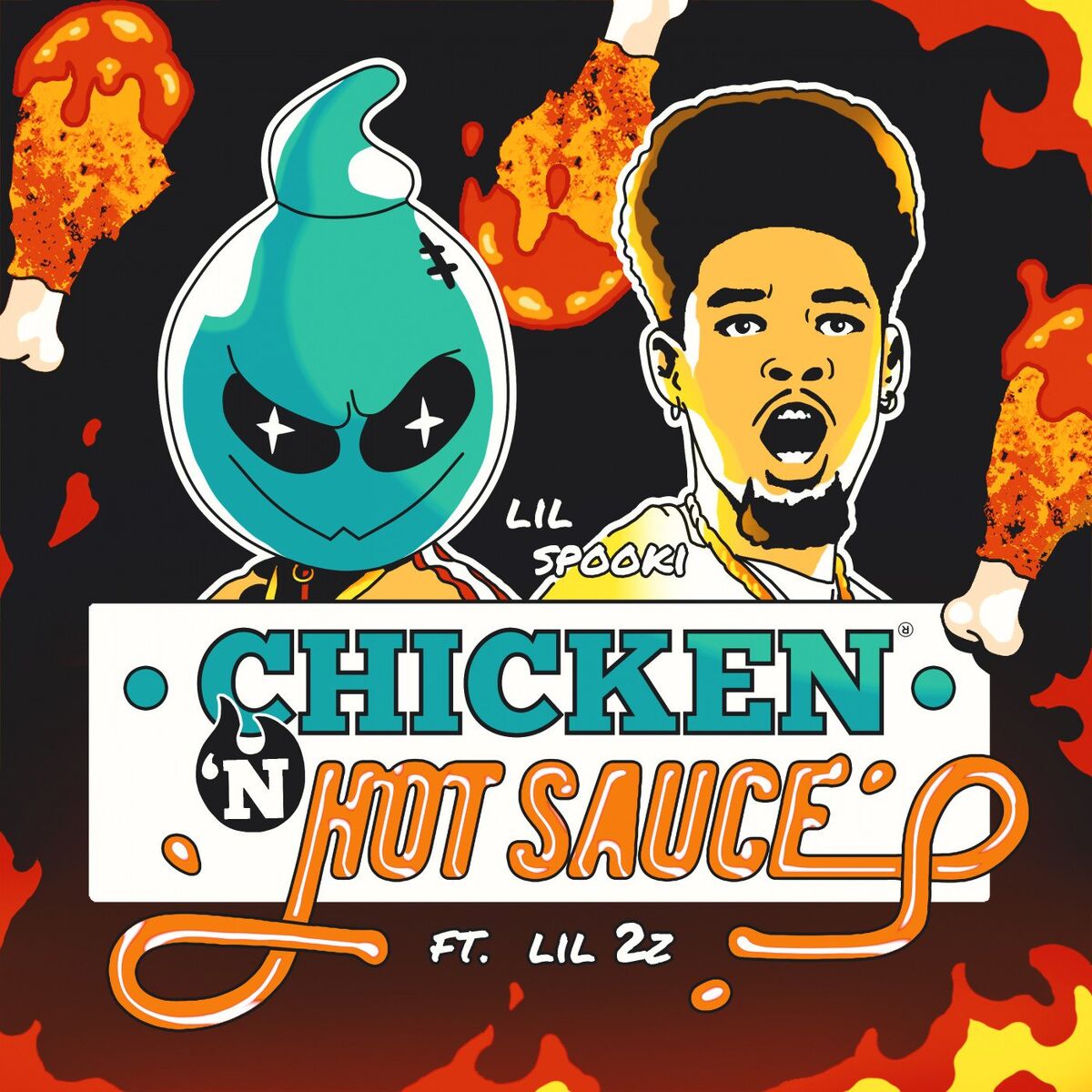 Album cover of Chicken N' Hot Sauce (feat. Lil 2z)