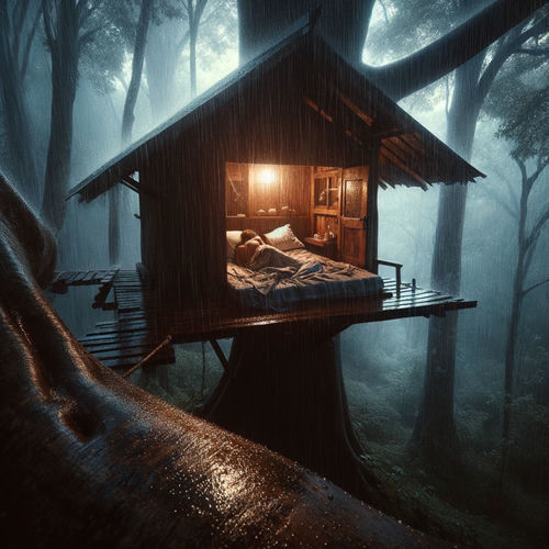 Rêver sous la pluie: Dormir avec la nature