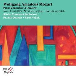 Cover of Wolfgang Amadeus Mozart: Piano Concertos No. 11, K. 413, No. 12, K. 414 & No. 13, K. 415 "A Quattro"