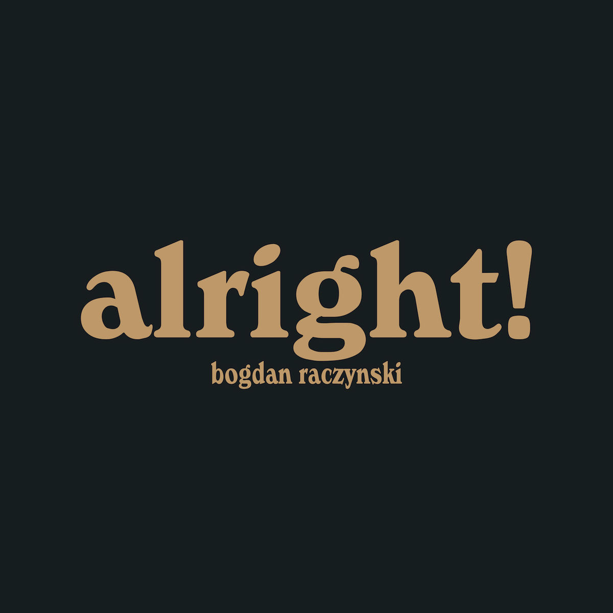 Album cover of alright!