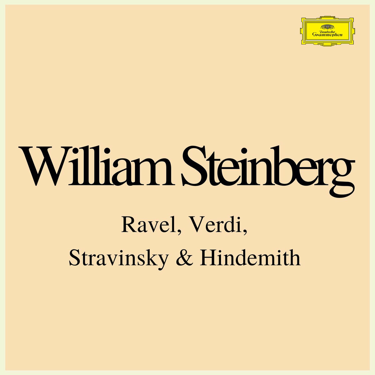 Album cover of Steinberg conducts Ravel, Verdi, Stravinsky & Hindemith