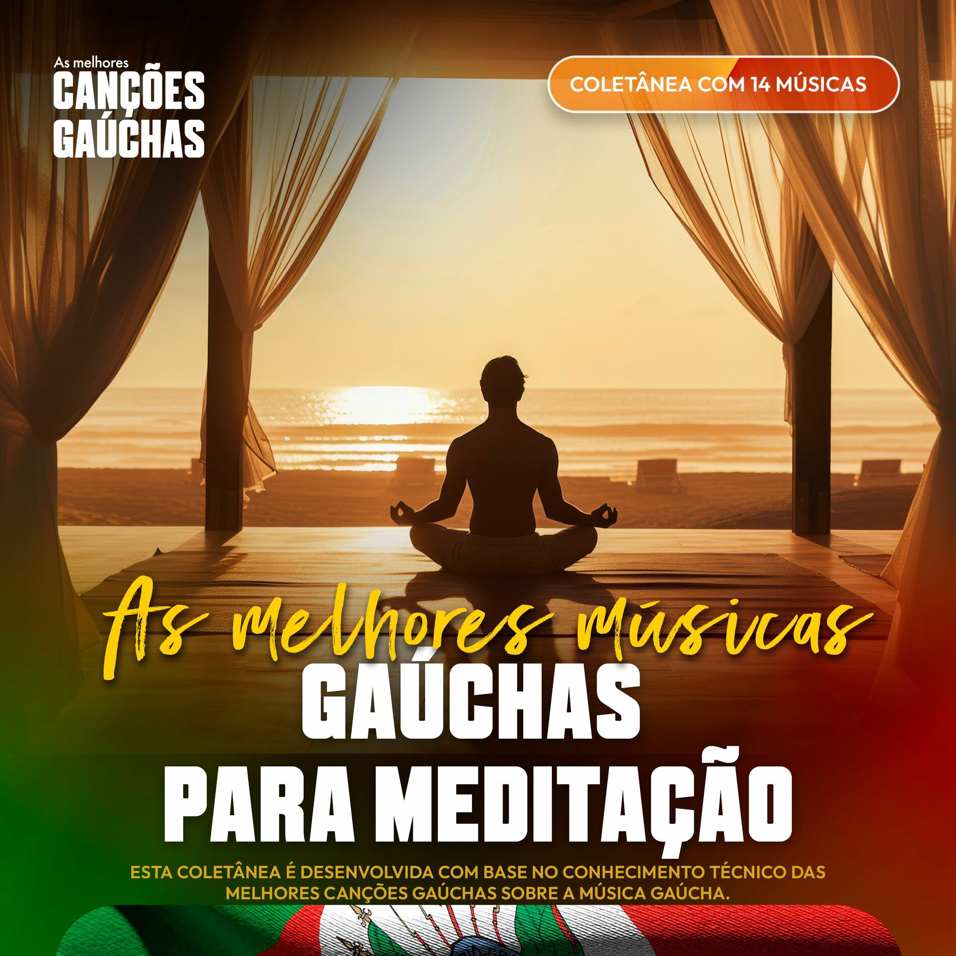 Album cover of AS MELHORES MÚSICAS GAÚCHAS PARA MEDITAÇÃO
