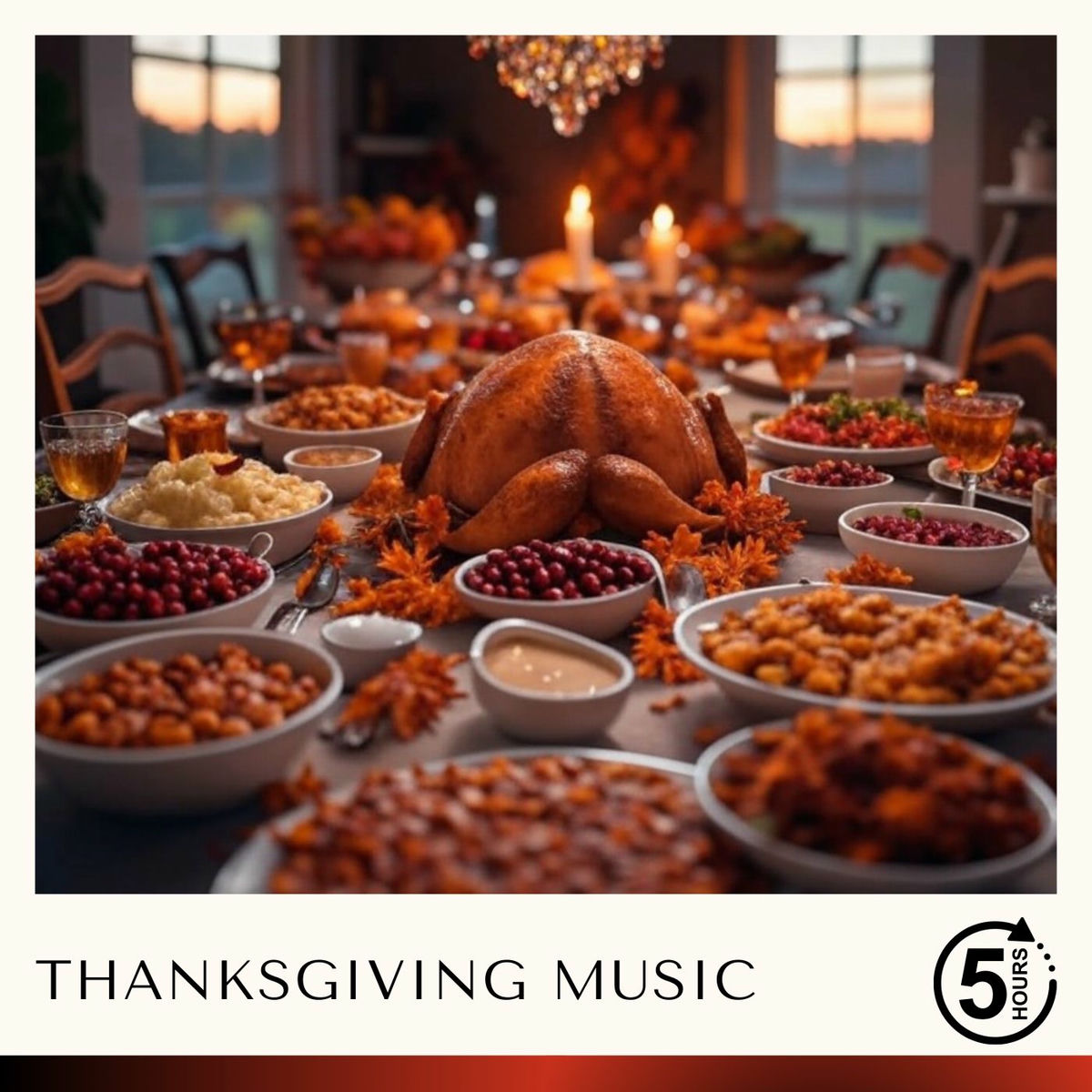 Album cover of 5 Hours of Thanksgiving Music