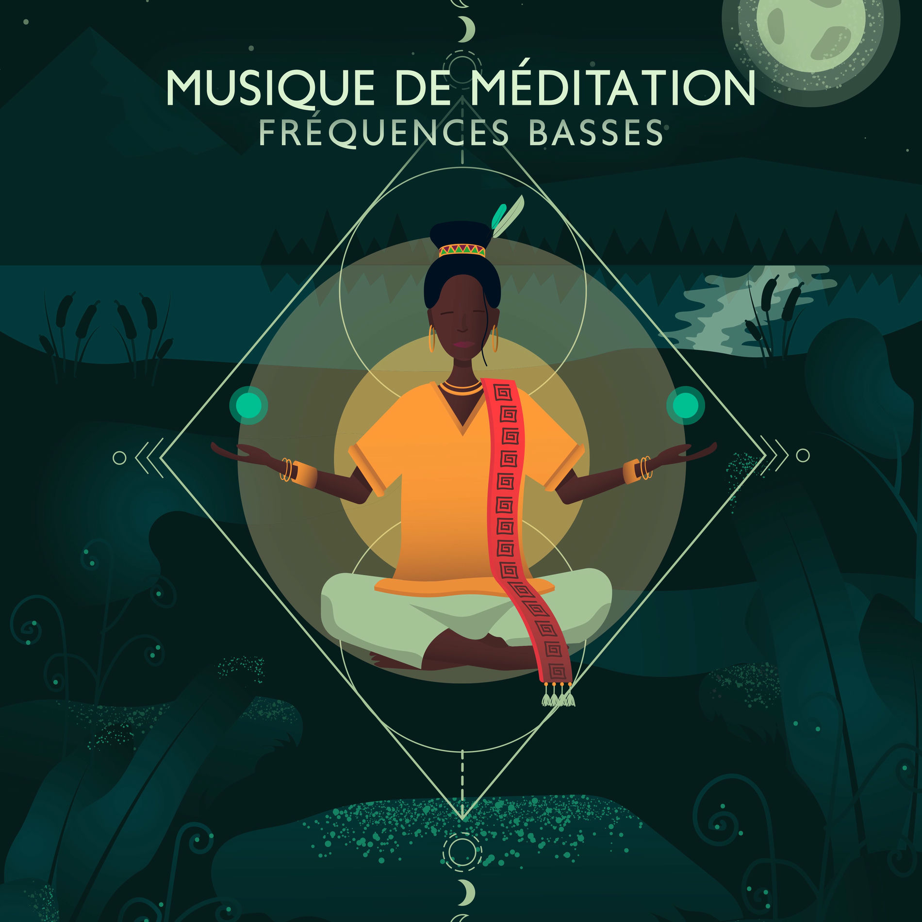 Album cover of Musique de Méditation: Fréquences Basses, Thérapie de Guérison, Ondes Positives