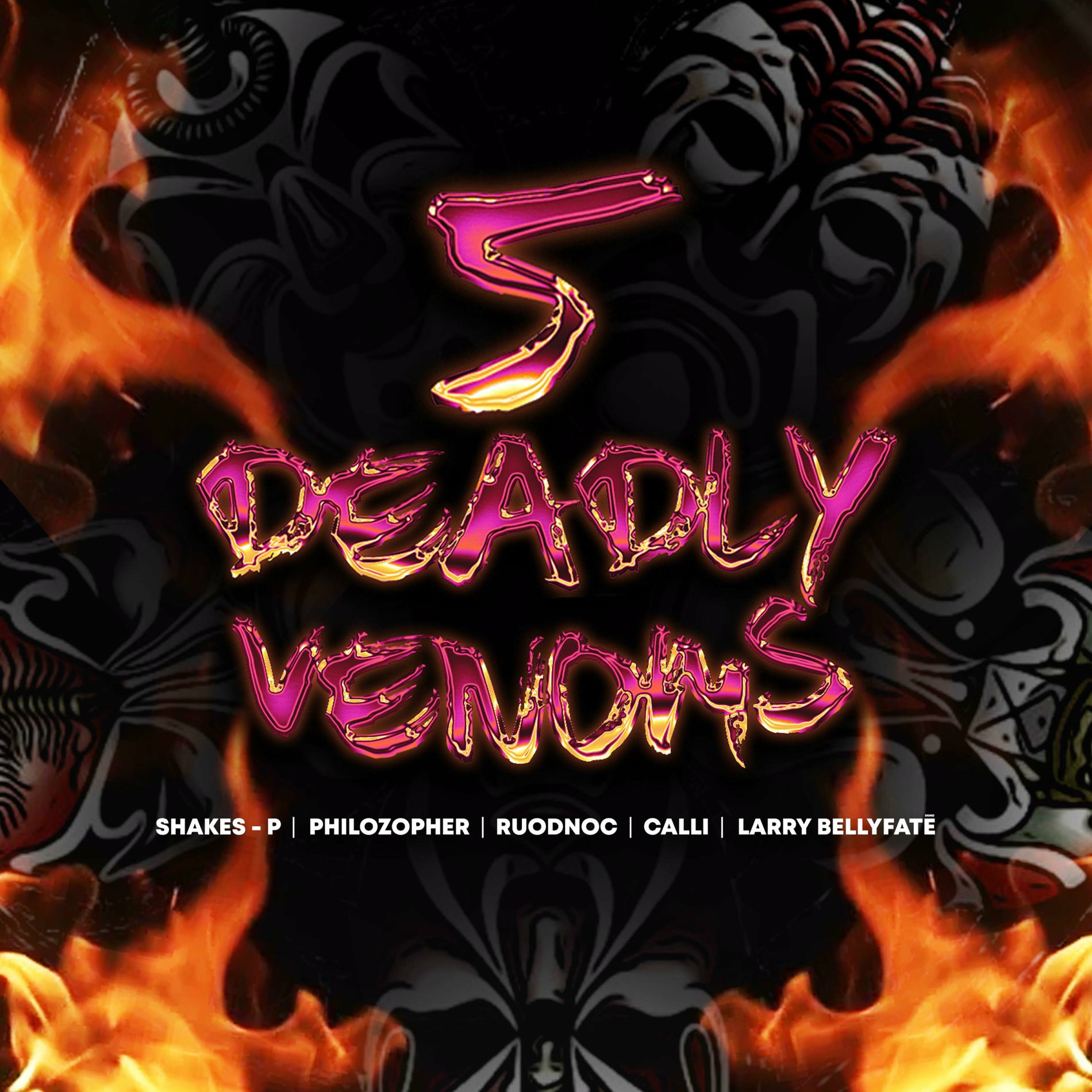 Album cover of 5 Deadly Vemons CYPHER (feat. Larry BellyFate, Ruodnoc, Philozopher & Calli)