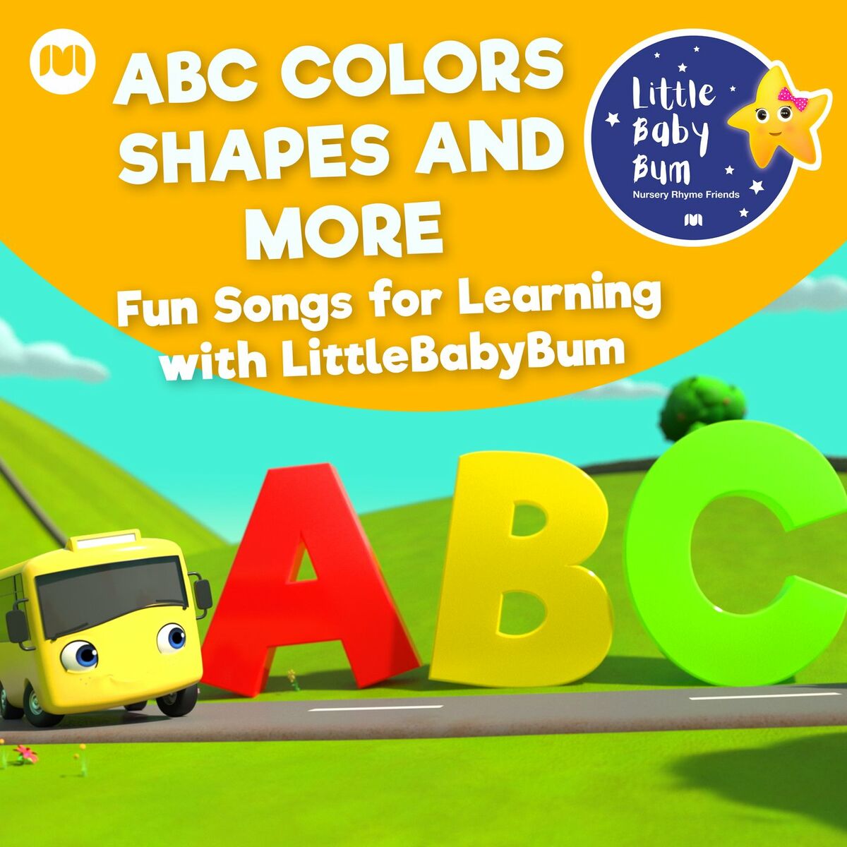 Album cover of ABC Colors Shapes and More - Fun Songs for Learning with LittleBabyBum
