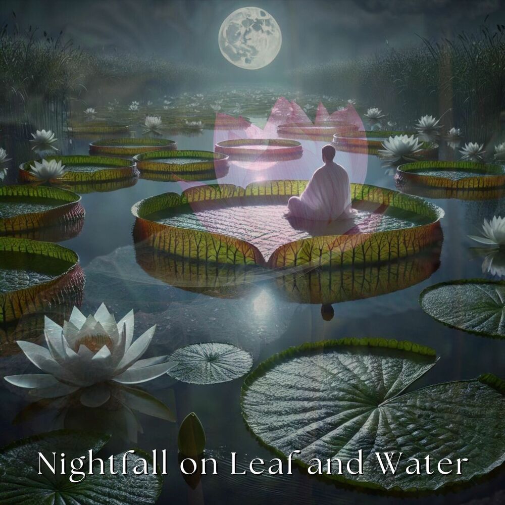 Picture of Nightfall on Leaf and Water