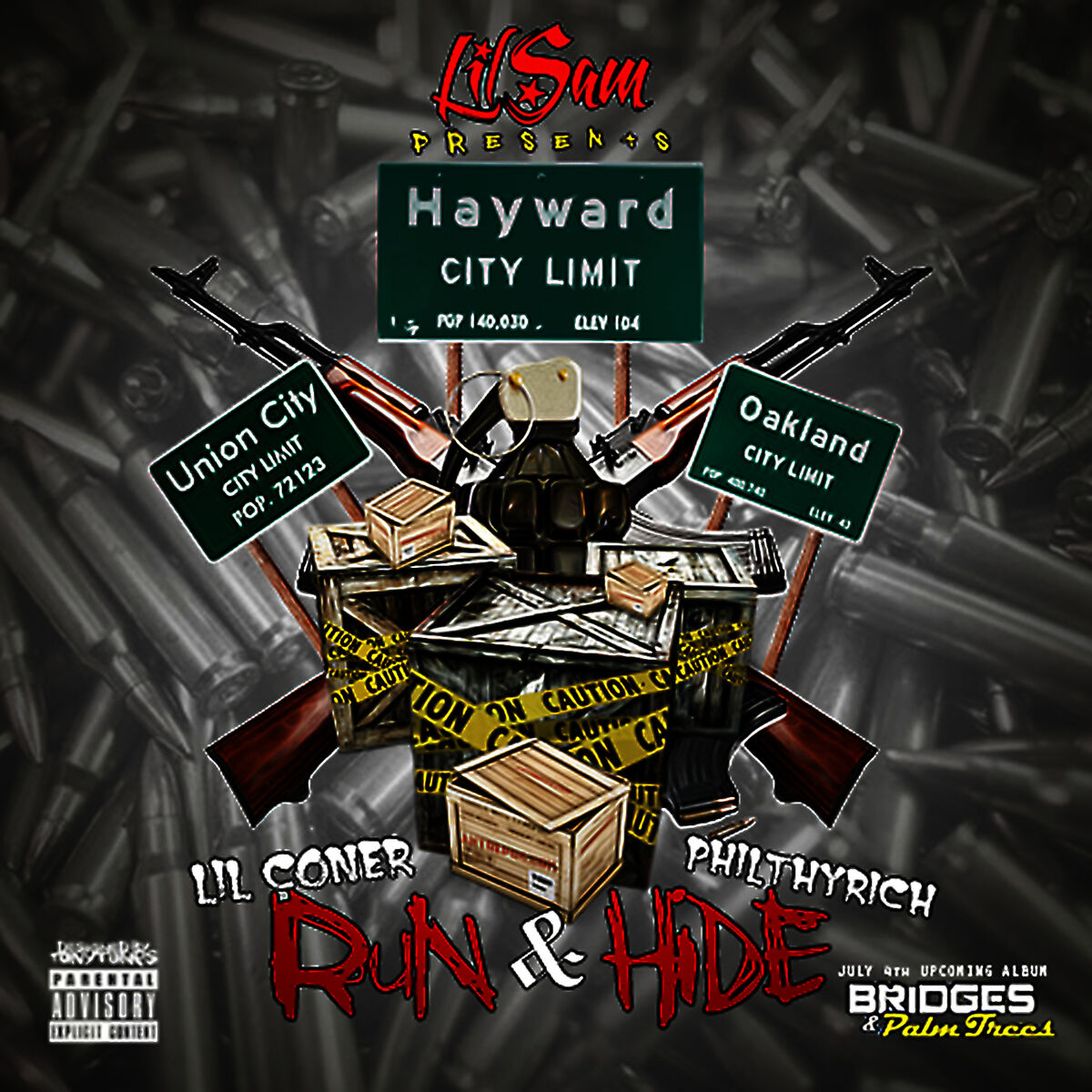 Album cover of Run & Hide (feat. Lil Coner & Philthy Rich)