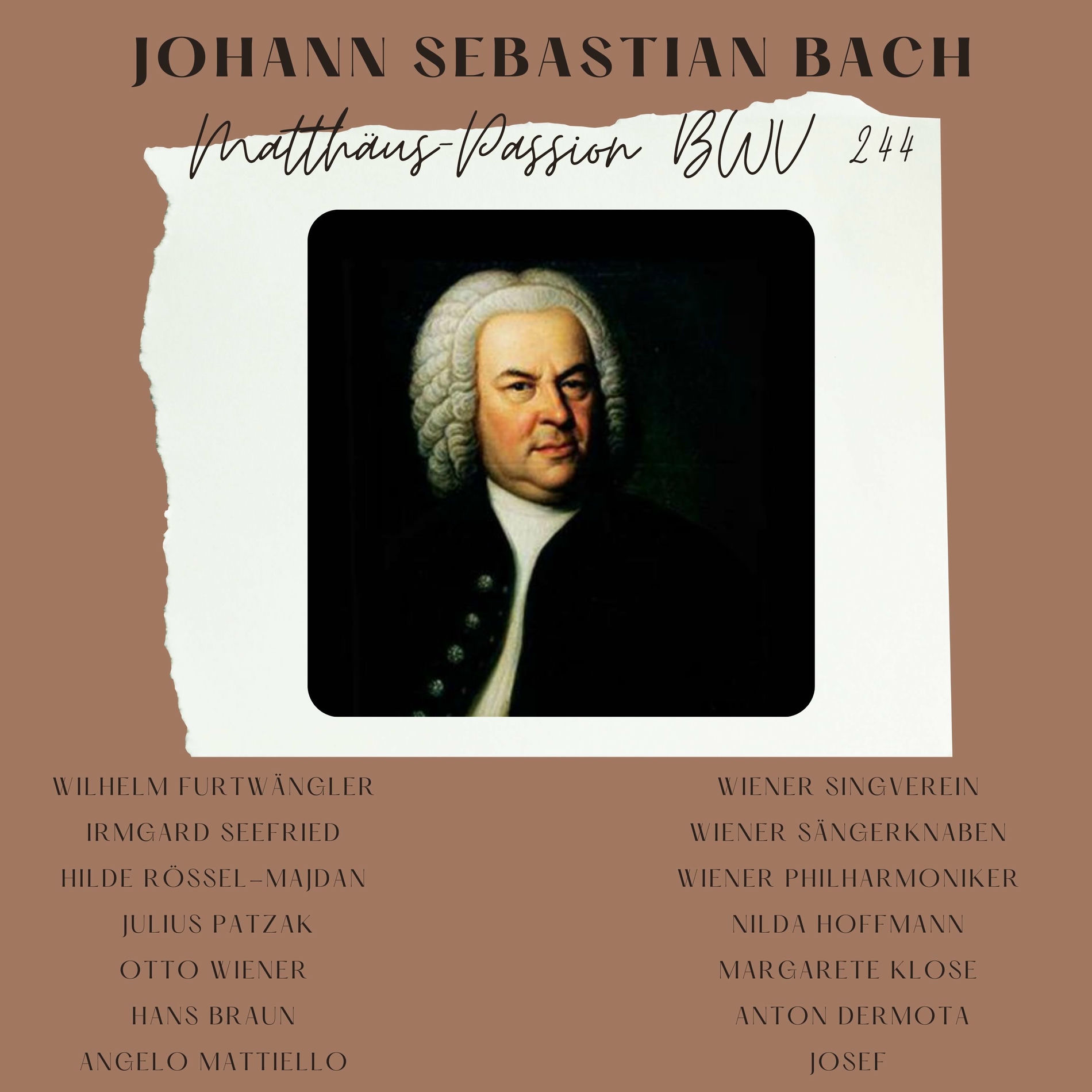 Album cover of Johann Sebastian Bach : Matthäus-Passion BWV 244