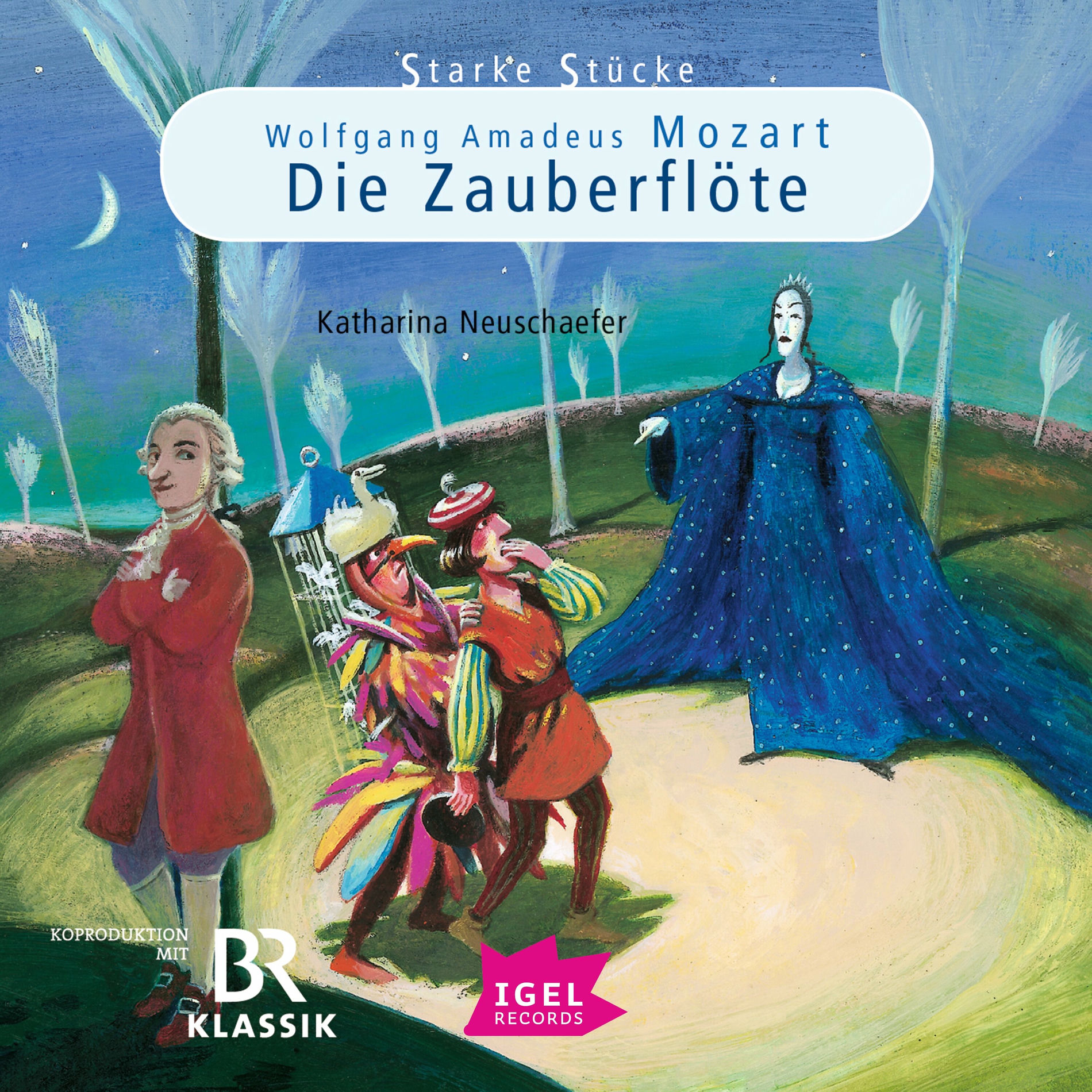 Album cover of Starke Stücke. Wolfgang Amadeus Mozart. Die Zauberflöte