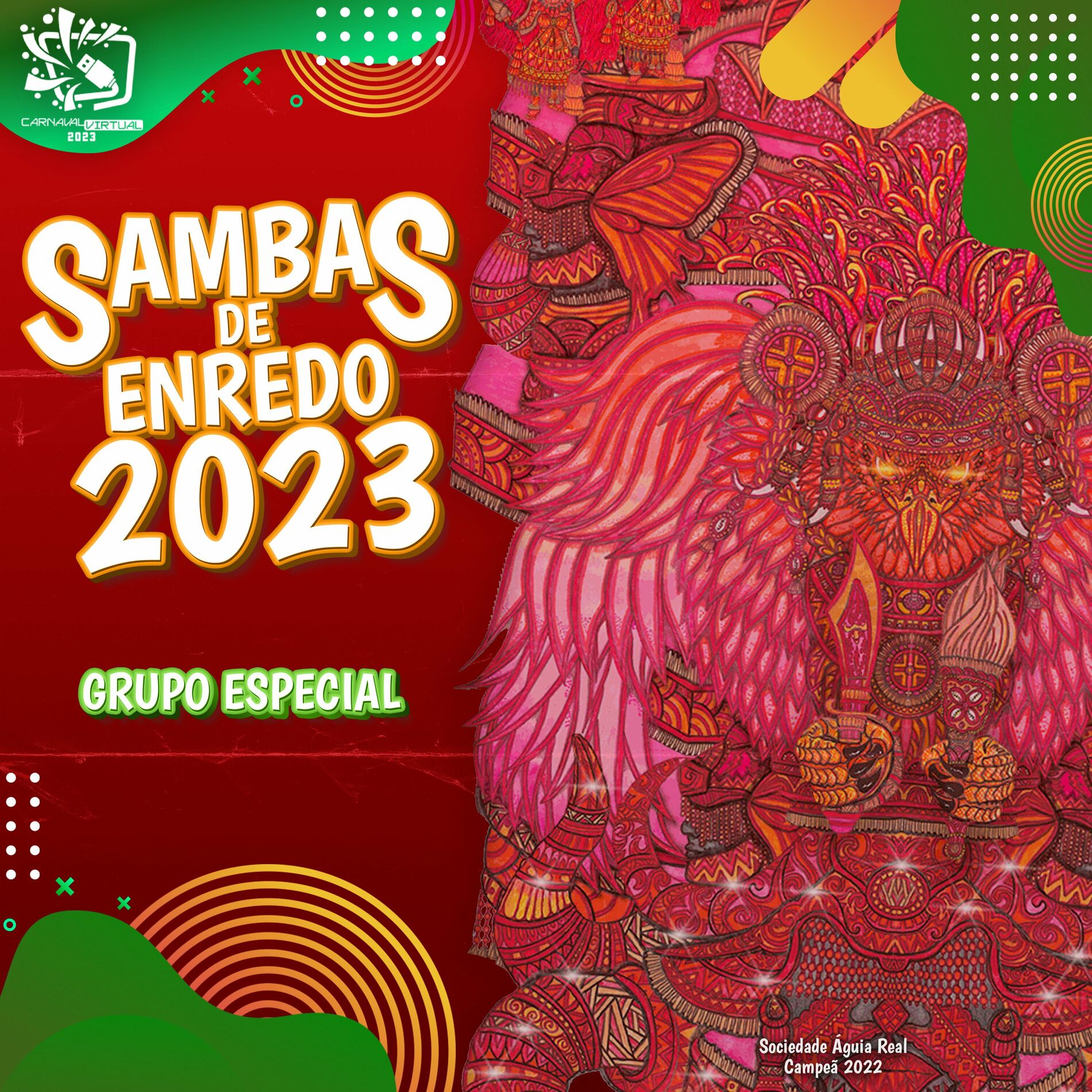Album cover of Sambas de Enredo Carnaval Virtual: Grupo Especial 2023