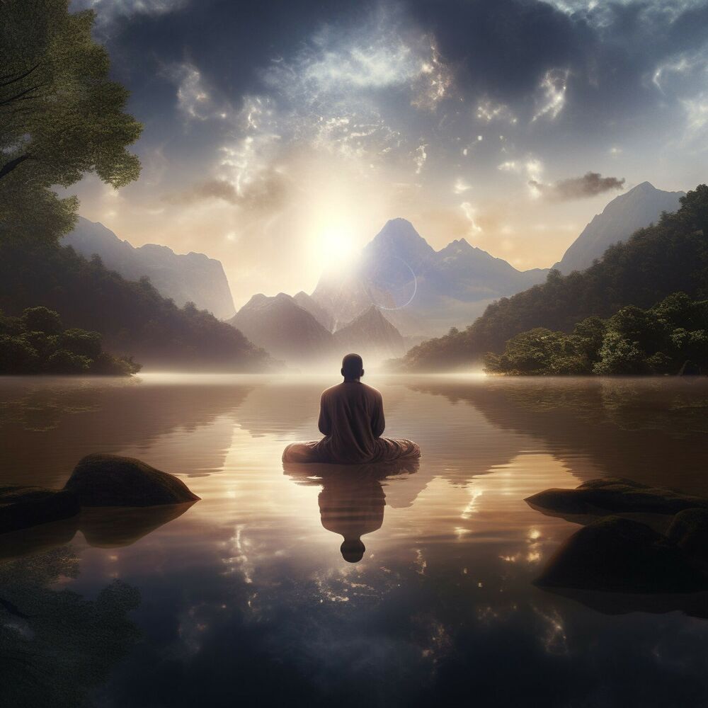 Picture of Ripple Meditation: Zen Lakeside Harmony