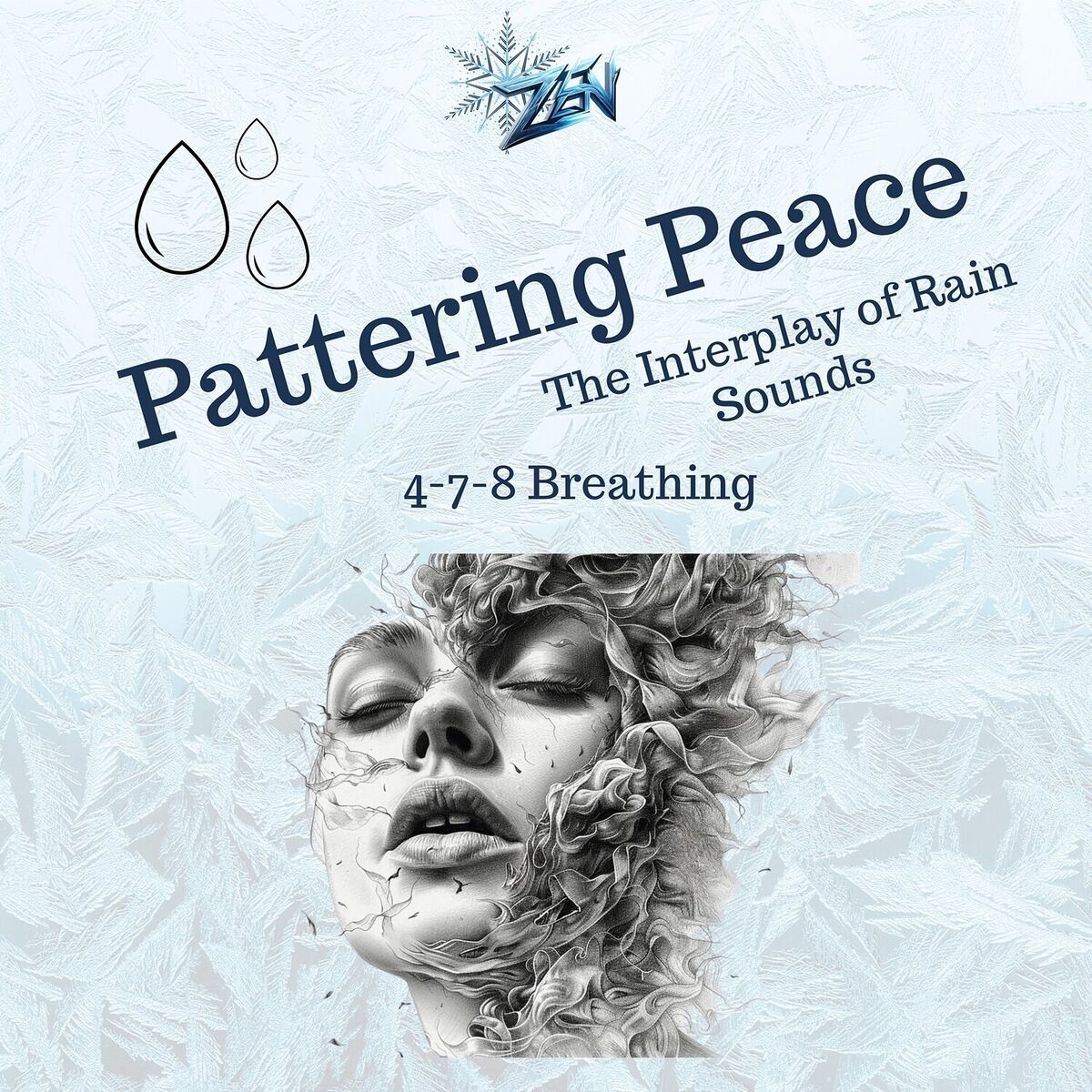 Album cover of Pattering Peace: the Interplay of Rain Sounds and 4-7-8 Breathing