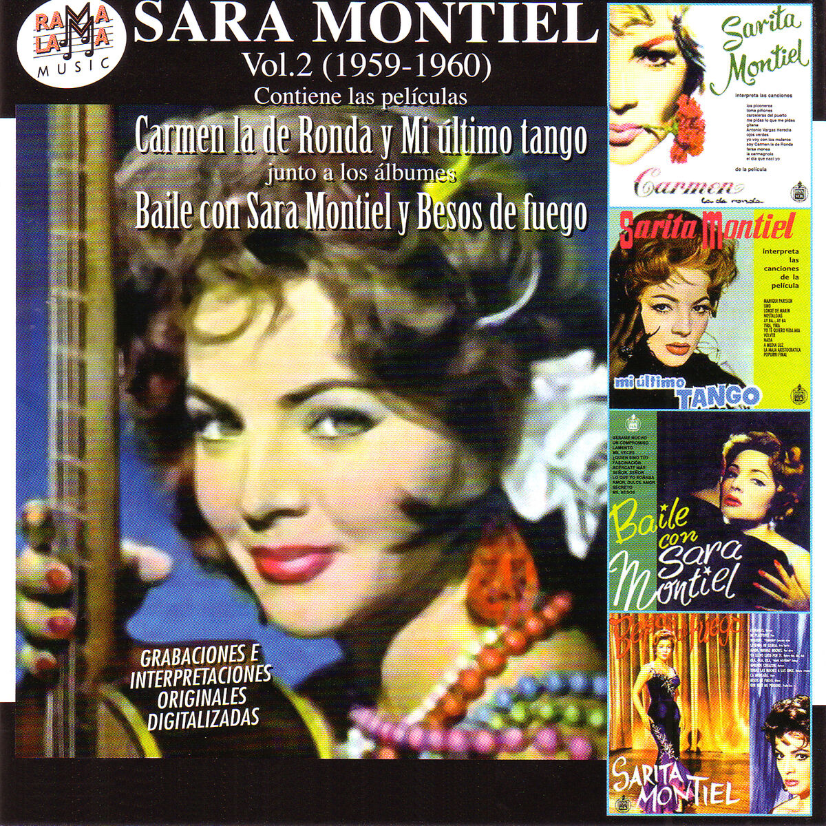 Album cover of Sara Montiel Vol.2 (1959-1960): Sus Películas Carmen La De Ronda y Mi Último Tango & Sus Álbumes Baile Con Sara Montiel y Besos De