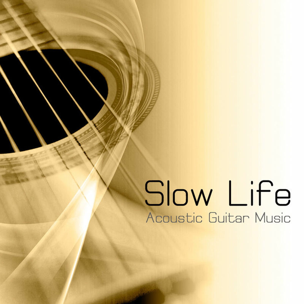 Album cover of Slow Life Acoustic Guitar Music (Relaxing Music and Healing Music for No Stress, Slow Life, Mindfulness, Mindful Meditation, Emoti