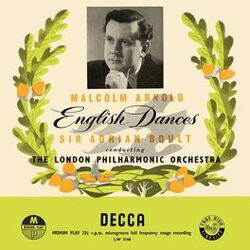 Cover of Arnold: English Dances; Elgar: Chanson de Nuit, Chanson de Matin (Adrian Boult – The Decca Legacy I, Vol. 1)
