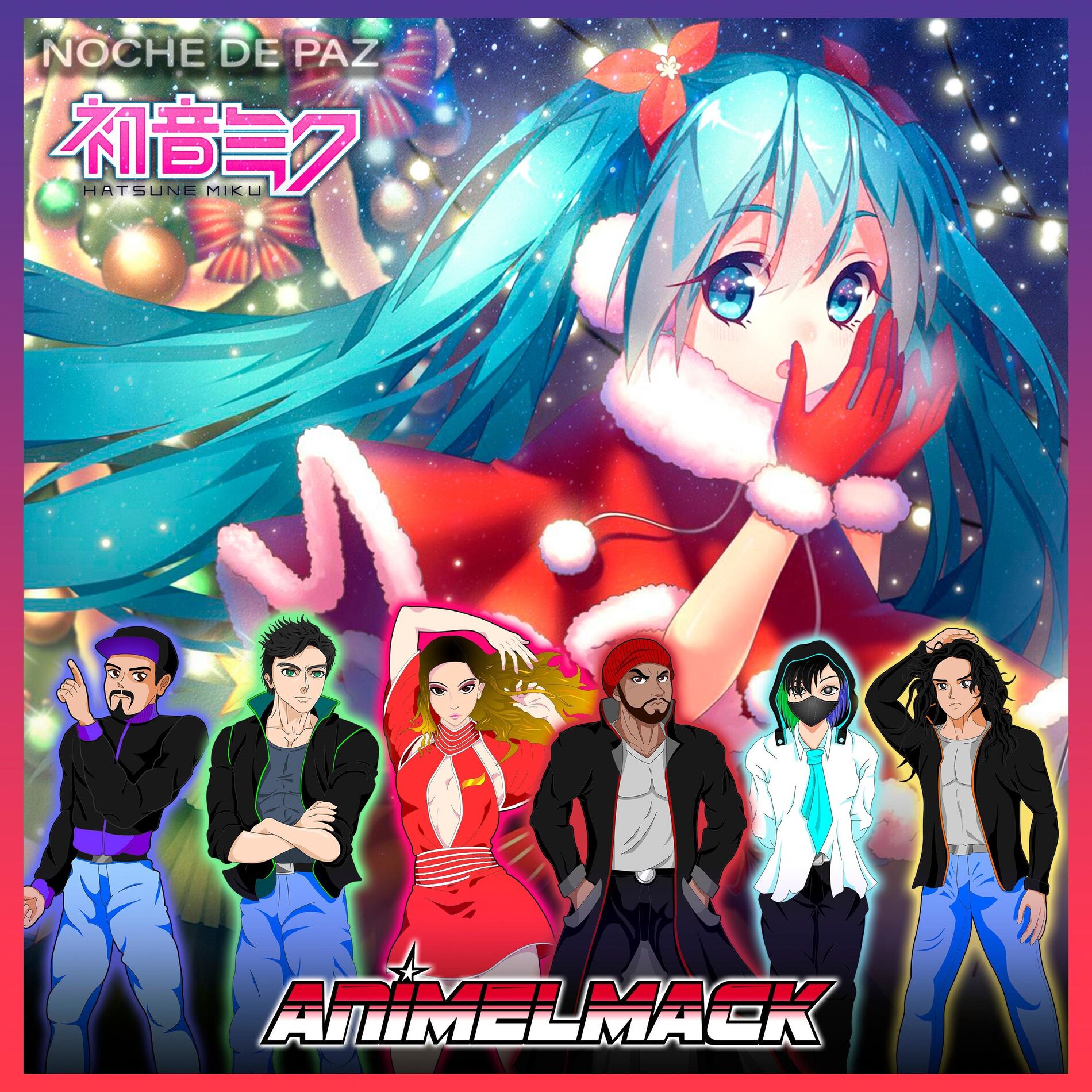Album cover of Noche de Paz (feat. Berioska & Hatsune Miku) [Vocaloid Version]
