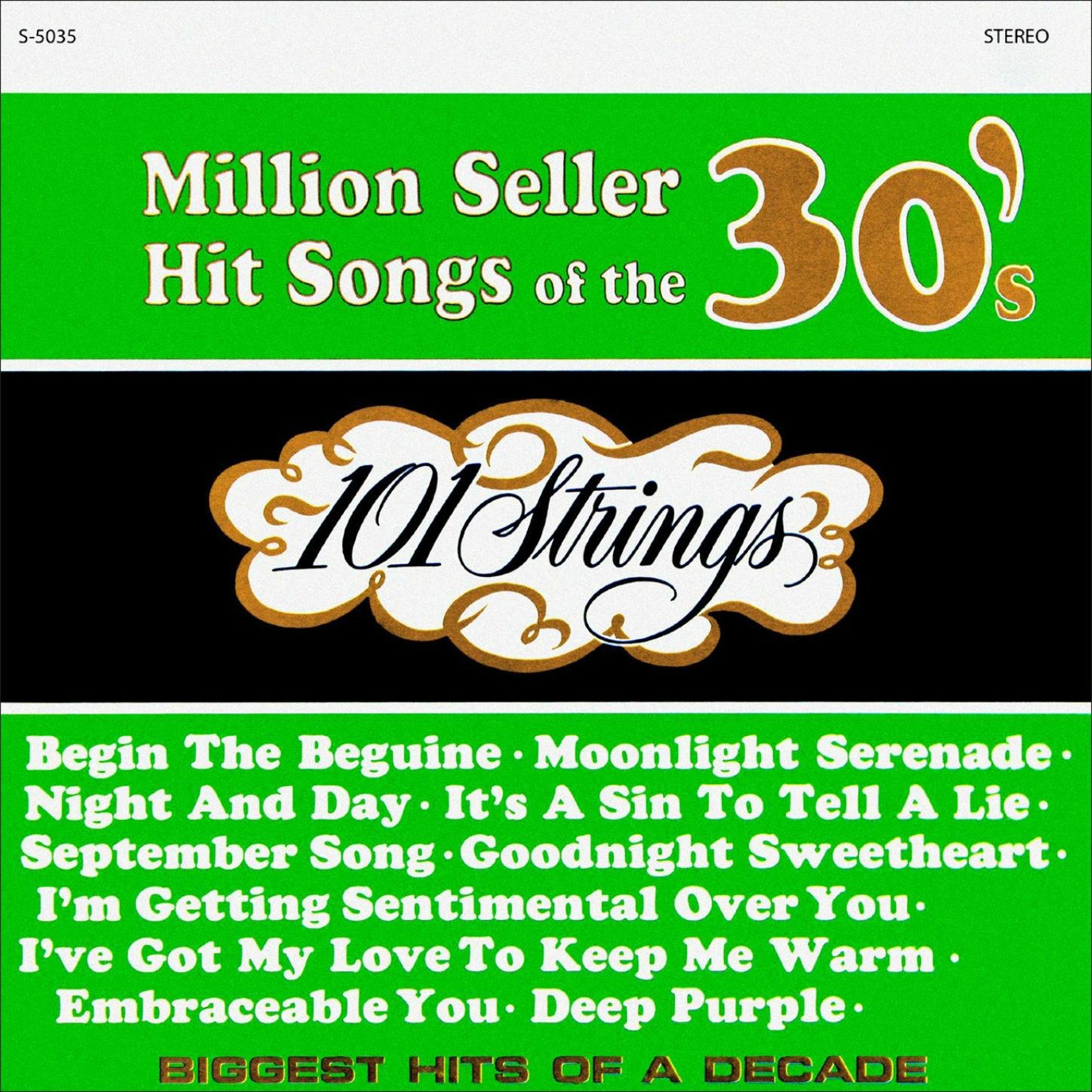 Album cover of Million Seller Hit Songs of the 30s (Remastered from the Original Master Tapes)