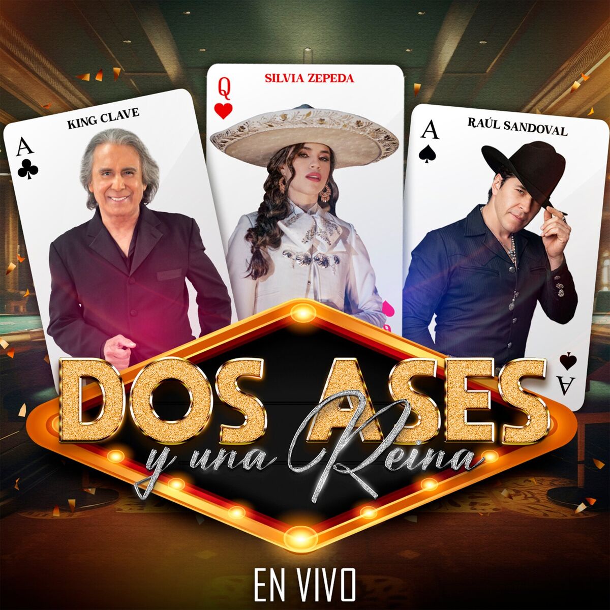 Album cover of Dos Ases y Una Reina (En Vivo)