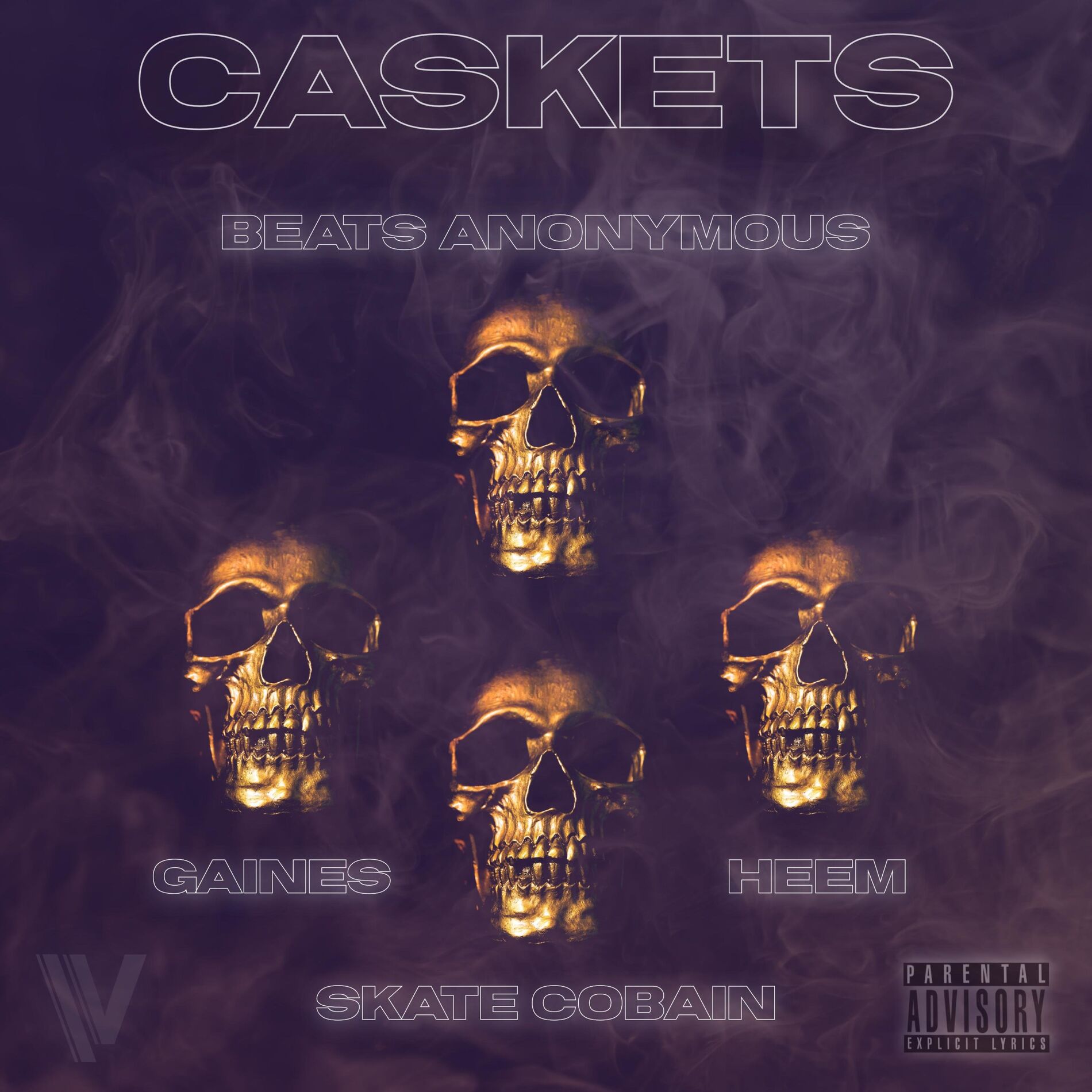 Album cover of Caskets (feat. Gaine$, Skate Cobain & Heem B$F)
