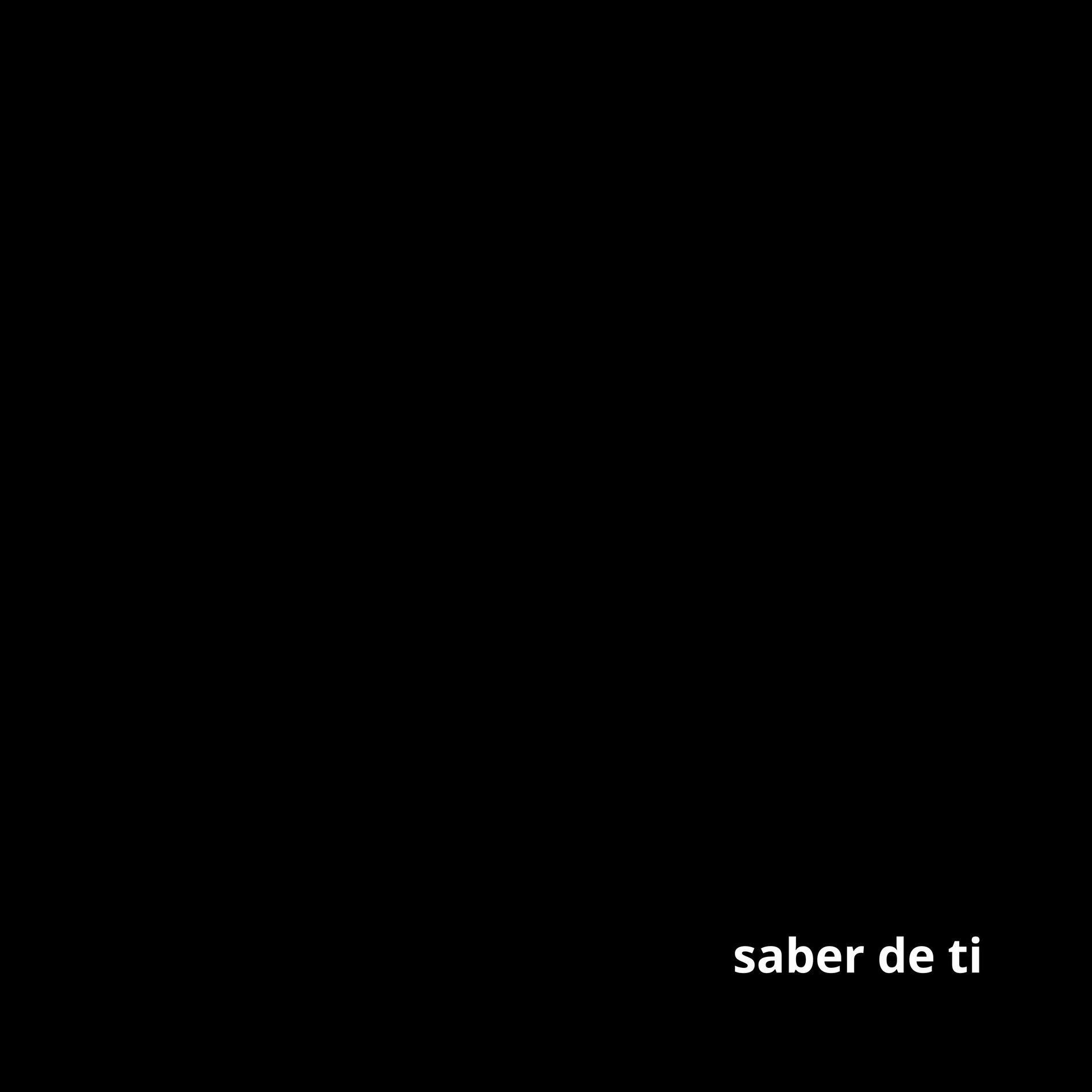 Album cover of saber de ti