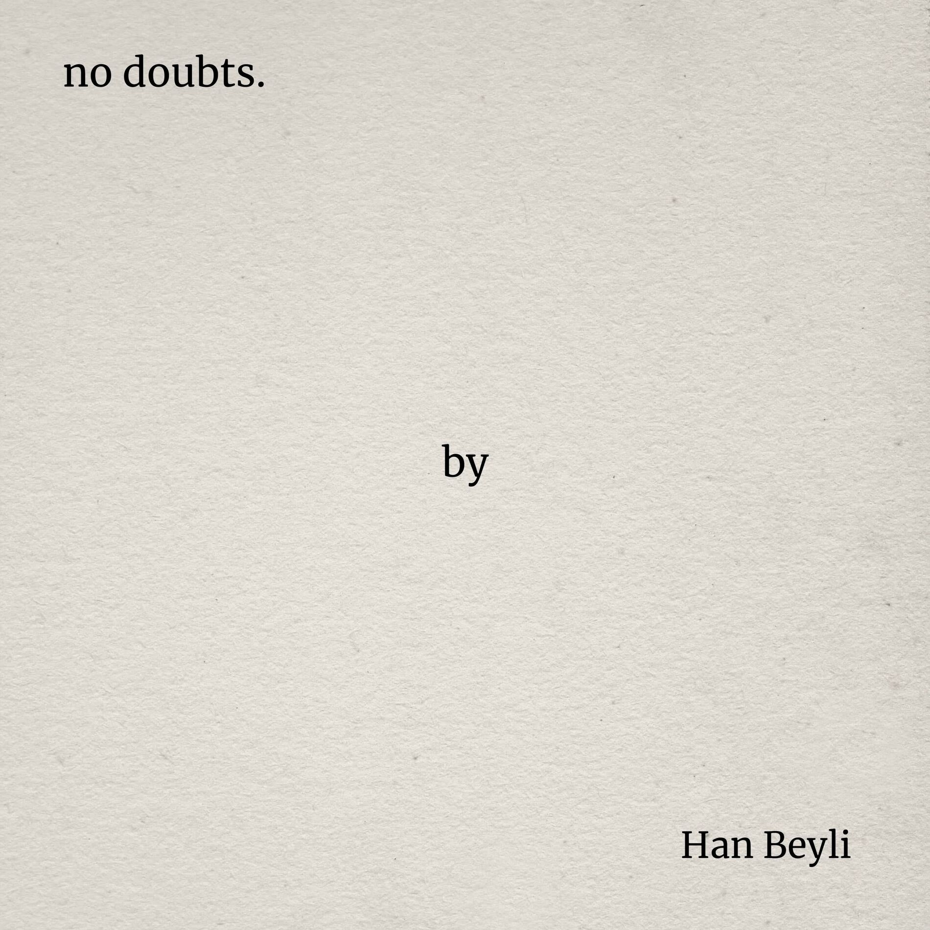 Album cover of No Doubts