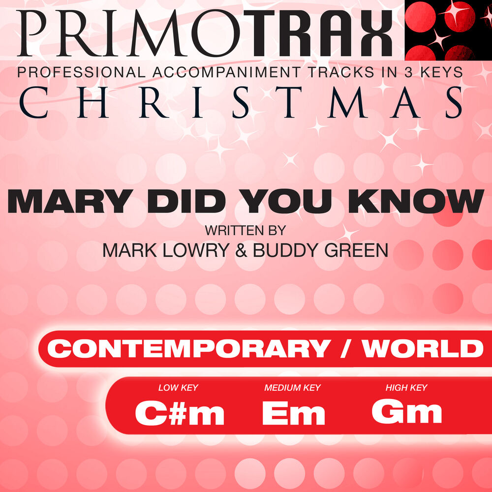 Picture of Mary Did You Know? - Christmas Primotrax - Performance Tracks - EP