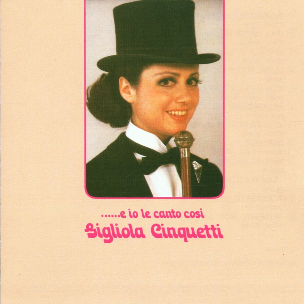 Album cover of ...E io le canto cosi'