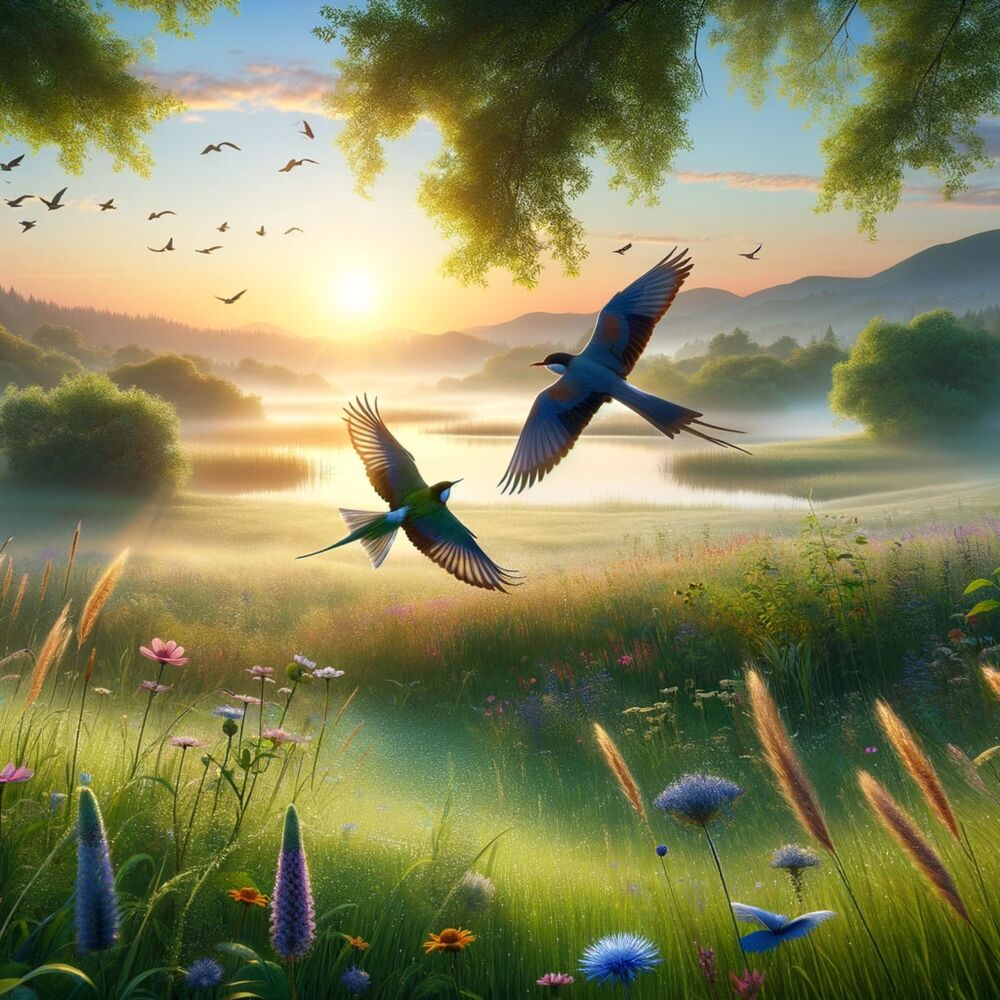 Picture of Natural Phase: Morning Birds
