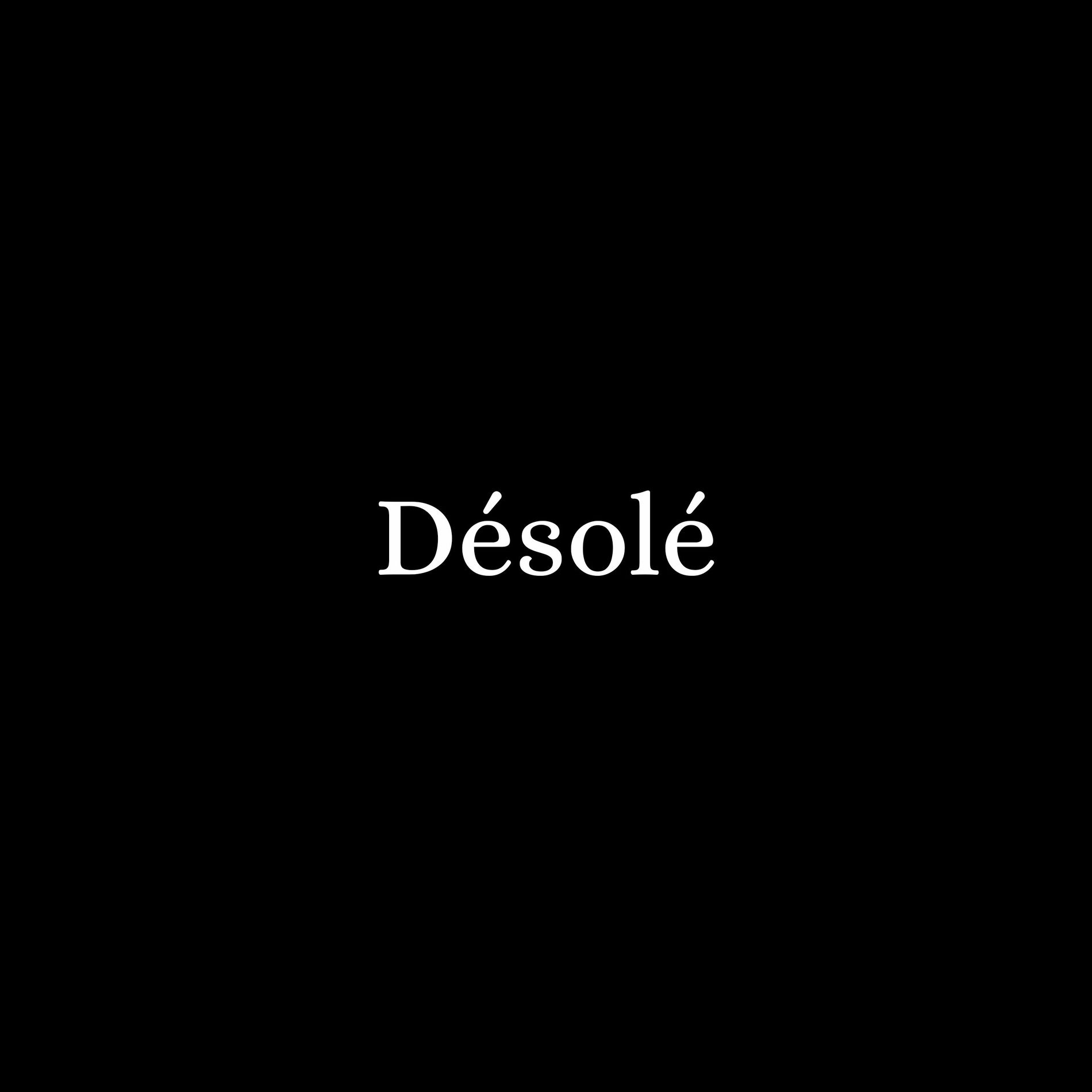 Album cover of Désolé