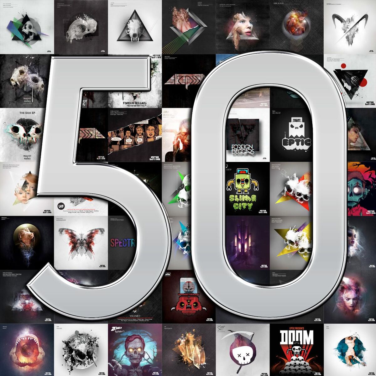 Album cover of Never Say Die Fifty