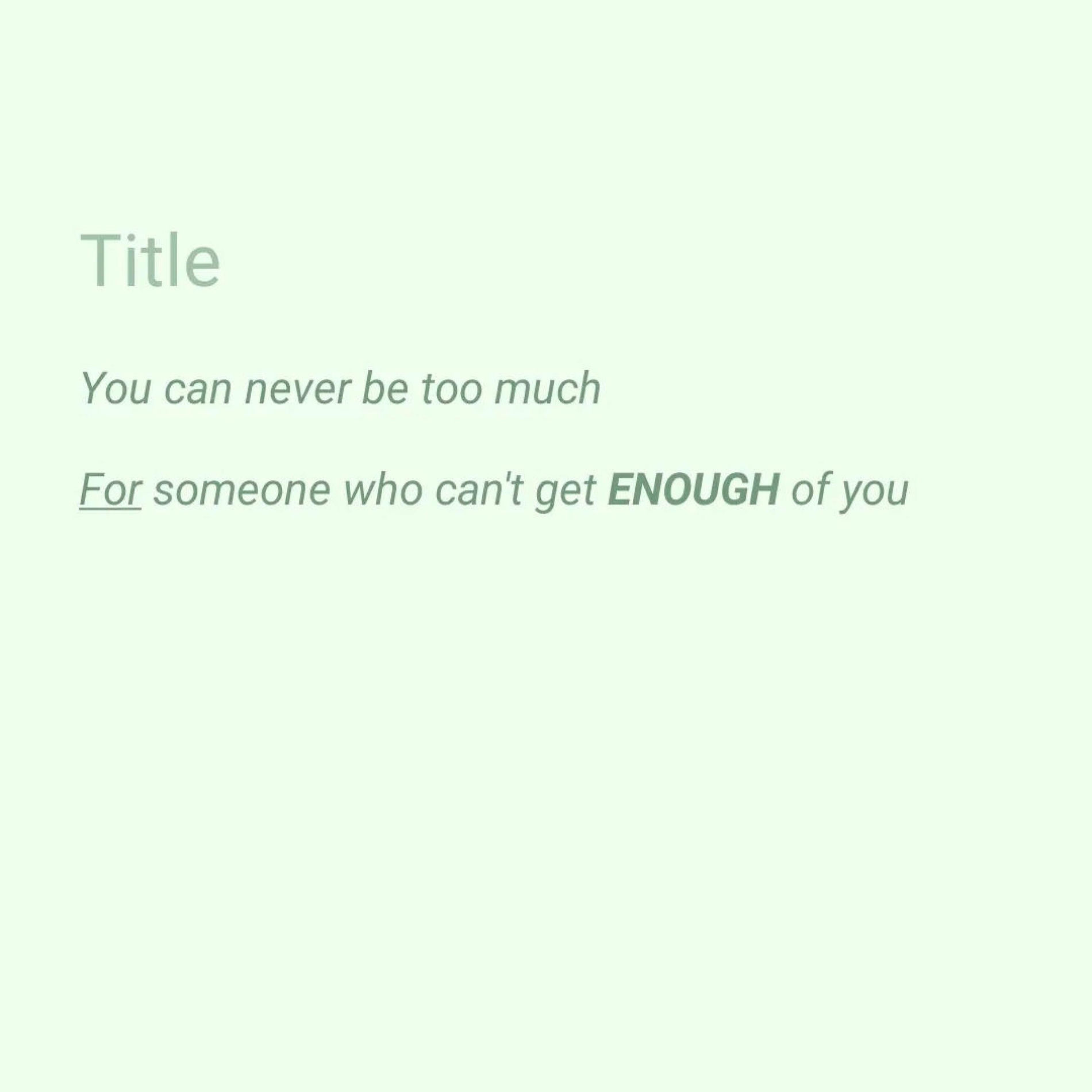 Album cover of Enough