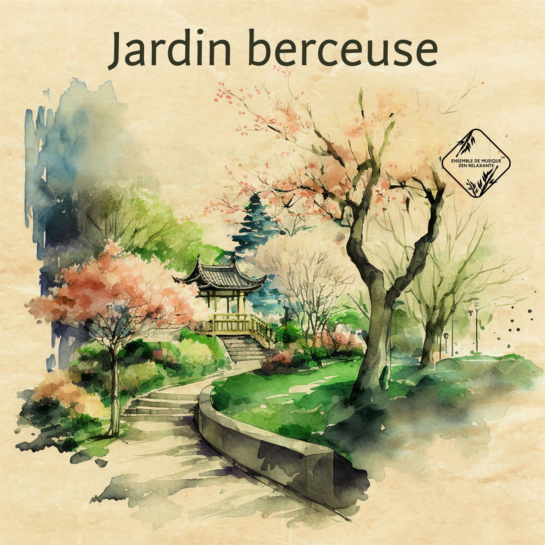 Album cover of Jardin berceuse: Musique pour bébés - Le chant de la nature, Berceuse naturelle, Rêver paisiblement, Sommeil zen, Pluie et vagues 