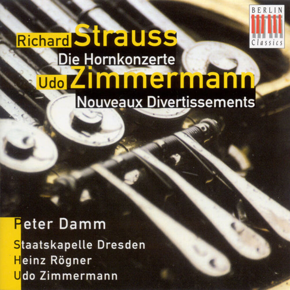 Picture of STRAUSS, R.: Horn Concertos Nos. 1 and 2 / ZIMMERMANN, U.: Nouveau divertissements (Damm, Dresden Staatskapelle, Rogner, U. Zimmer
