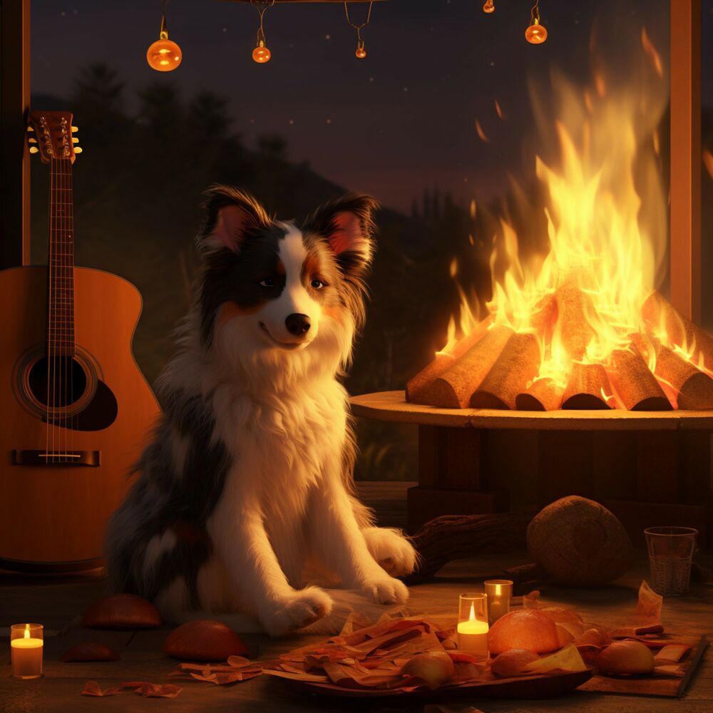 Picture of Melodic Paws: Music Fire Bonfire for Pets