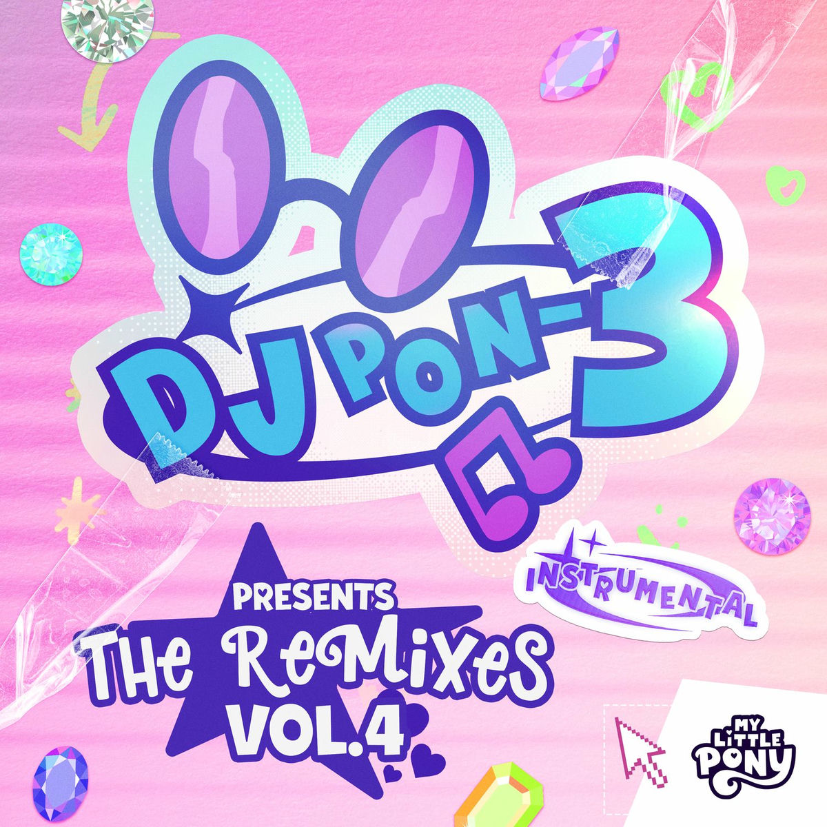 Album cover of DJ Pon-3 Presents: The Remixes Vol.4 (Instrumentals)