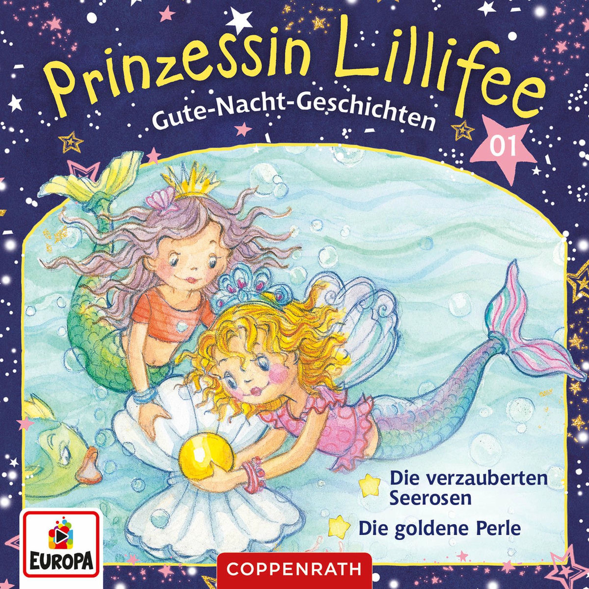 Album cover of 001/Gute-Nacht-Geschichten Folge 1+2 - Die verzauberten Seerosen/Die goldene Perle