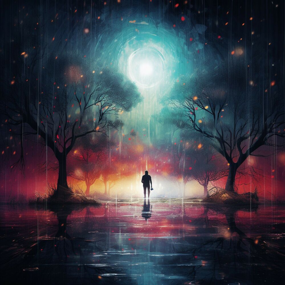 Picture of Enchanted Meditation Rain: Serene Mystical Serenity