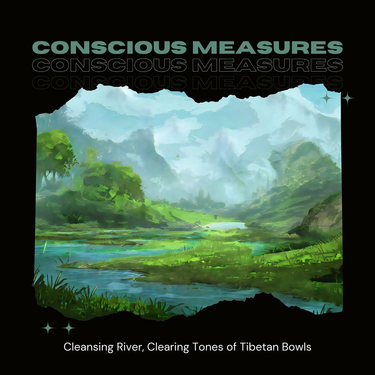 Album cover of Cleansing River, Clearing Tones of Tibetan Bowls