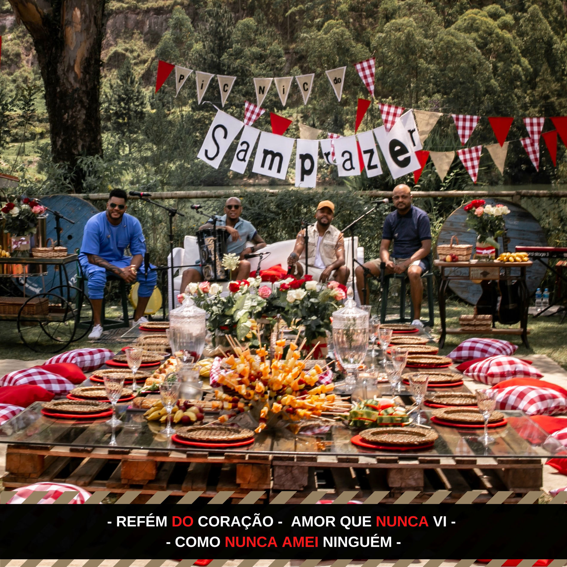 Album cover of Picnic do Samprazer: Refém do Coração / Amor Que Nunca Vi / Como Nunca Amei Ninguém (Ao Vivo)