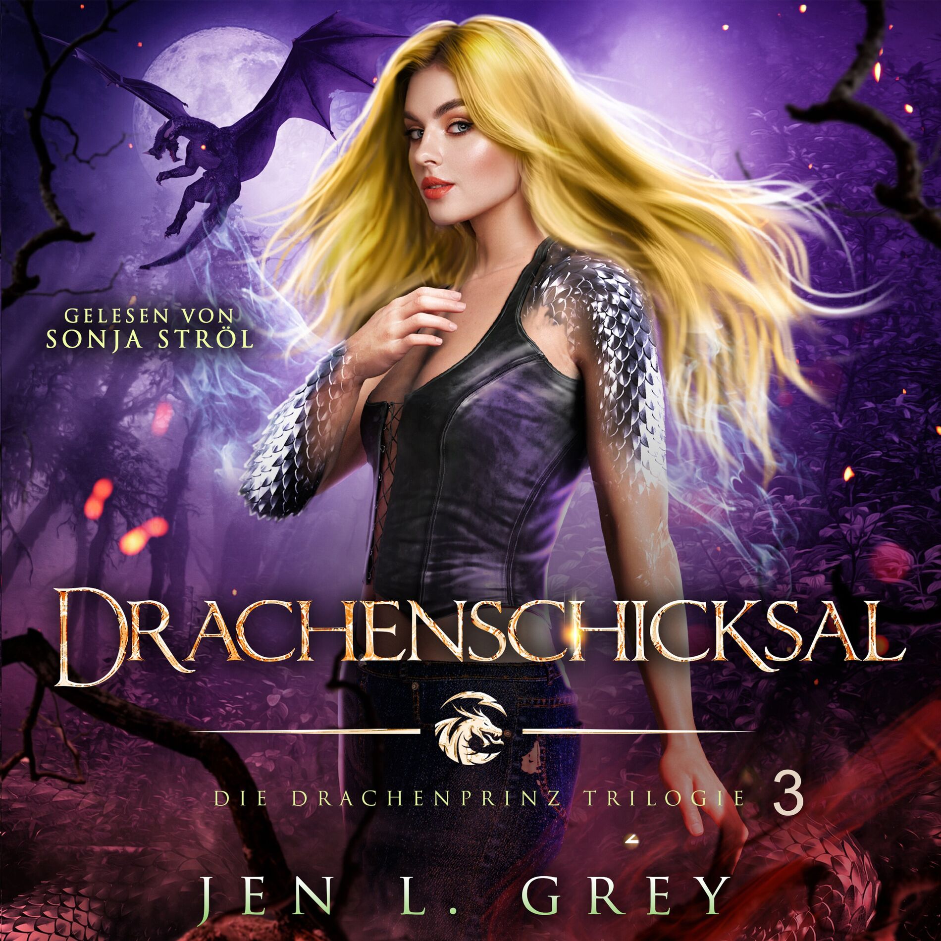 Album cover of Drachenschicksal - Die Drachenprinz Saga 3 - Romantasy Hörbuch
