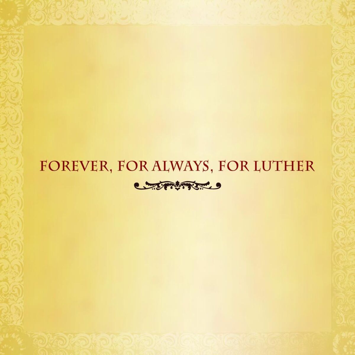 Album picture of Forever, For Always, For Luther
